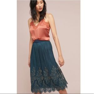 NWT Anthropologie Lace Skirt L